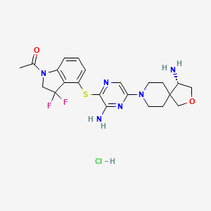 Chemical structure of SHP2-IN-6 hydrochloride