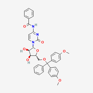 Chemical structure of 5'-O-DMT-Bz-rC