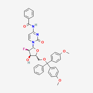 Chemical structure of 5'-O-DMT-N4-Bz-2'-F-dC