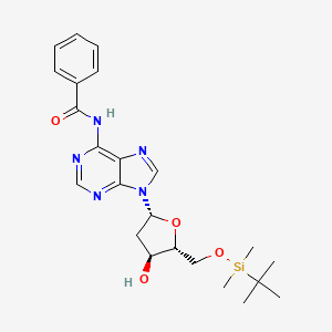 Chemical structure of 5'-O-TBDMS-Bz-dA