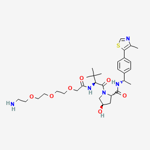 Chemical structure of (S,R,S)-AHPC-Me-CO-CH2-PEG3-NH2