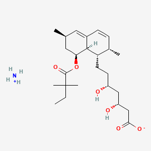 Chemical structure of Simvastatin acid ammonium