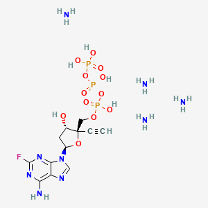 Chemical structure of EFdA-TP tetraammonium