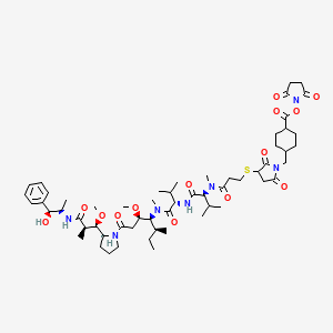 Chemical structure of MMAE-SMCC