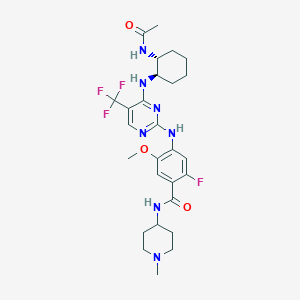 Chemical structure of JAK2/FLT3-IN-1 TFA