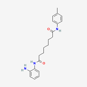 Chemical structure of Pimelic Diphenylamide 106 (analog)