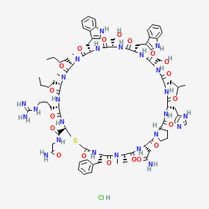 Chemical structure of BMSpep-57 hydrochloride