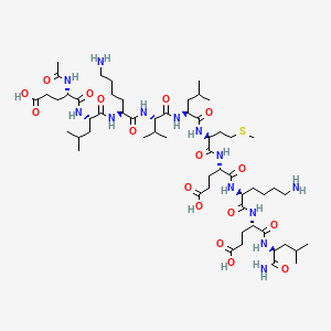 Chemical structure of RAGE antagonist peptide TFA