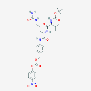 Chemical structure of Boc-Val-Cit-PAB-PNP
