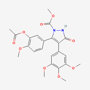 Chemical structure of Thalidomide-Propargyne-PEG3-COOH