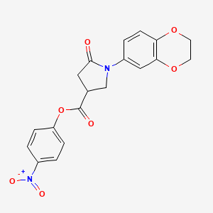 Chemical structure of Thalidomide-Propargyne-PEG1-COOH