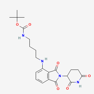 Chemical structure of Thalidomide-NH-C4-NH-Boc