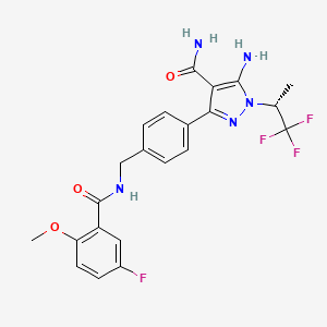 Chemical structure of (R)-Pirtobrutinib