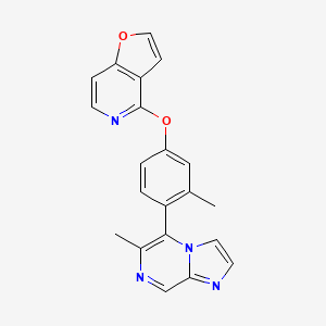 Chemical structure of (Rac)-PF-06256142