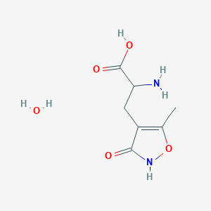 Chemical structure of (RS)-AMPA monohydrate