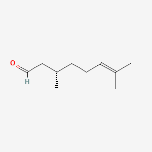 Chemical structure of (S)-(-)-Citronellal