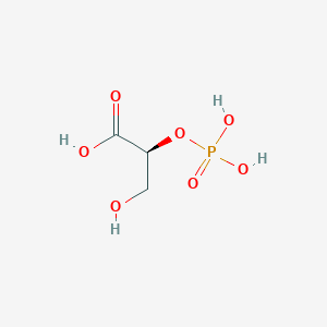 Chemical structure of (S)-3-Hydroxy-2-(Phosphonooxy)Propanoic Acid