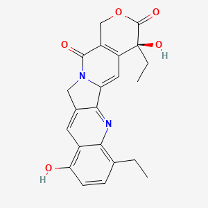 Chemical structure of 12-Ethyl-9-hydroxycamptothecin