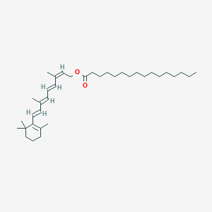 Chemical structure of 13-cis-Vitamin A palmitate