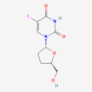 Chemical structure of 2',3'-Dideoxy-5-iodouridine