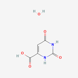 Chemical structure of 2,6-Dioxo-1,2,3,6-tetrahydropyrimidine-4-carboxylic acid hydrate