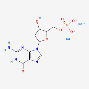 Chemical structure of 2'-Deoxyguanosine 5'-(disodium phosphate)
