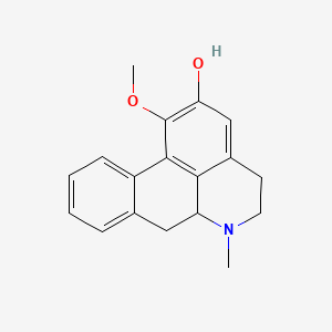 Chemical structure of 2-Hydroxy-1-Methoxyaporphine