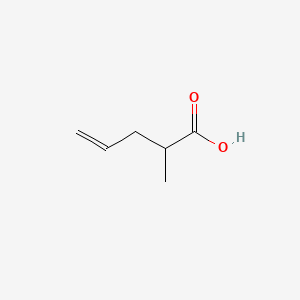 Chemical structure of 2-Methyl-4-pentenoic Acid