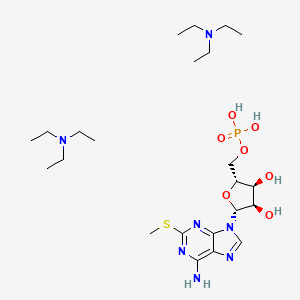 Chemical structure of 2-Methylthio-AMP diTEA
