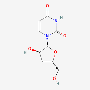 Chemical structure of 3′-Deoxyuridine