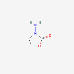 Chemical structure of 3-Amino-2-oxazolidinone
