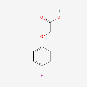 Chemical structure of 4-Fluorophenoxyacetic acid