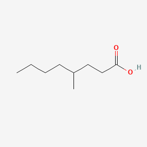 Chemical structure of 4-Methyloctanoic acid