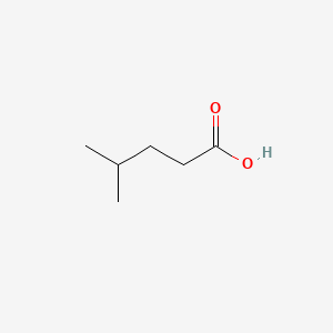 Chemical structure of Isocaproic acid