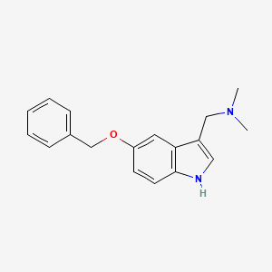 Chemical structure of 5-Benzyloxygramine