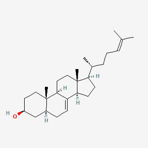 Chemical structure of 5α-Cholesta-7,24-dien-3β-ol