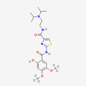 Chemical structure of Acotiamide D6
