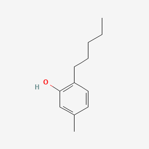 Chemical structure of Amylmetacresol