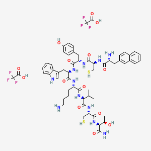 Chemical structure of Angiopeptin TFA