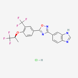 Chemical structure of ASP-4058 hydrochloride
