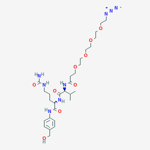 Chemical structure of Azido-PEG4-Val-Cit-PAB-OH