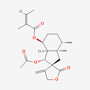 Chemical structure of Bakkenolide B