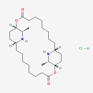 Chemical structure of Carpaine hydrochloride