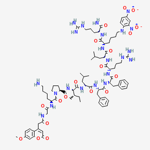 Chemical structure of Cathepsin D and E FRET Substrate acetate