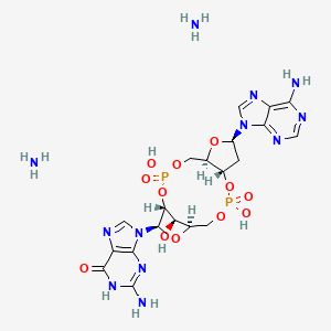 Chemical structure of c-di-AMP diammonium