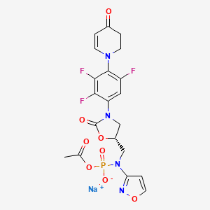 Chemical structure of Contezolid Acefosamil