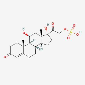 Chemical structure of Cortisol sulfate