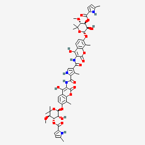 Chemical structure of Coumermycin A1