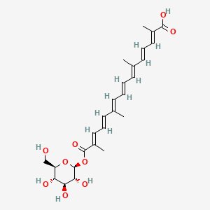 Chemical structure of beta-D-Glucosyl crocetin