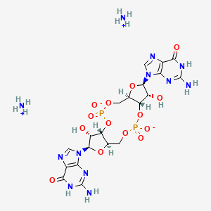 Chemical structure of Cyclic-di-GMP diammonium